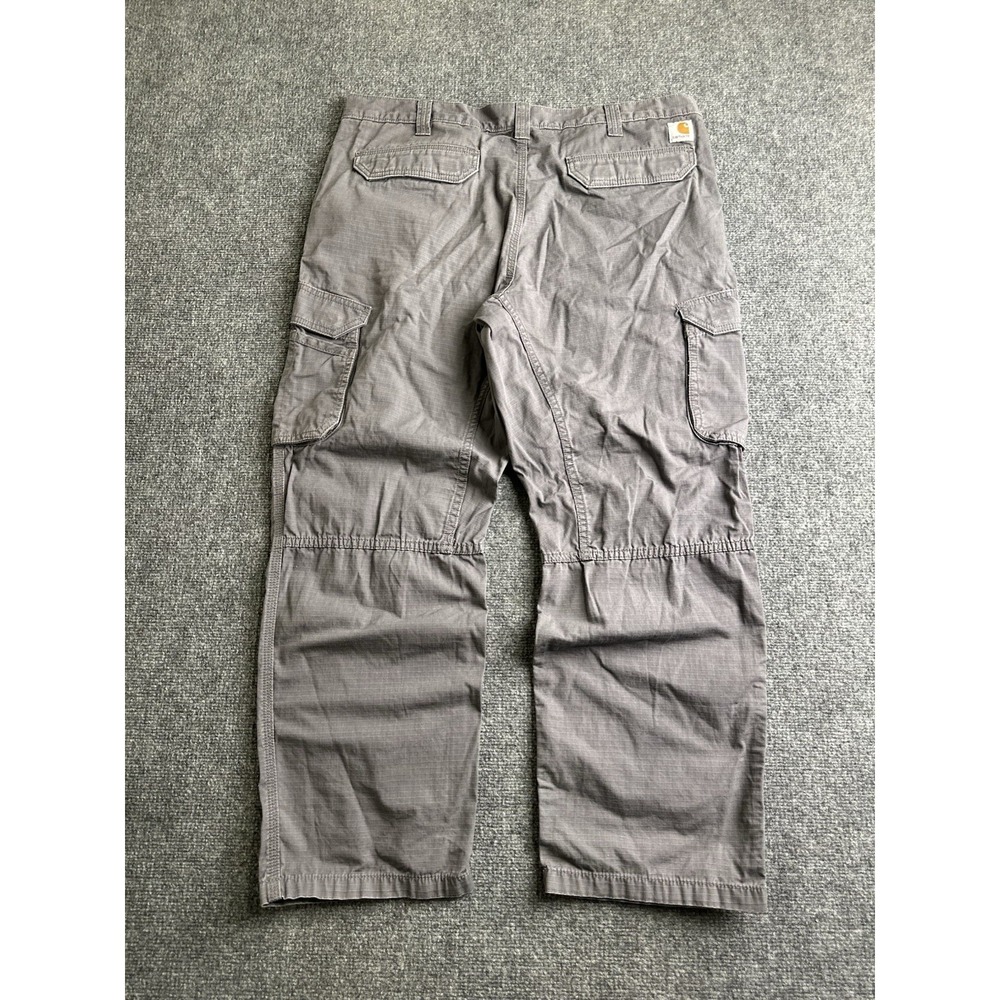 Men's Carhartt Force Relaxed Fit Gray Ripstop Cargo Pants, Size 40x30